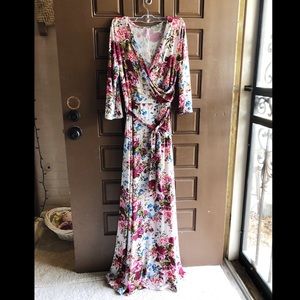 PinkBlush floral maternity dress !